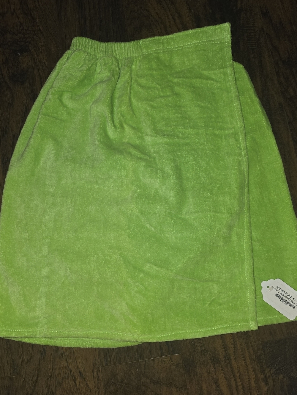 Kids Lime Green Towel Wrap
